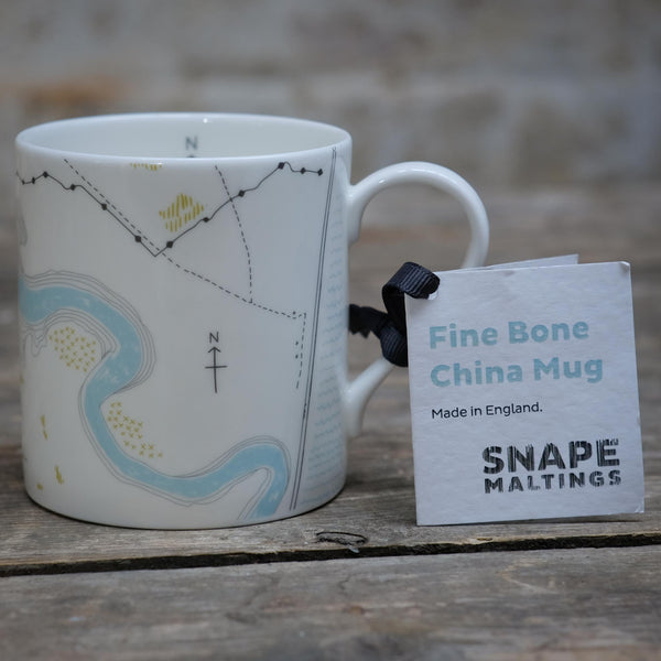Snape Maltings Collection Map Design Ceramic Mug