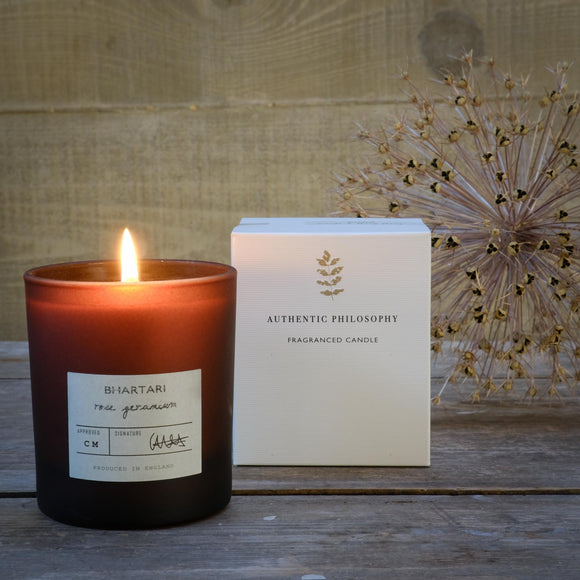 Snape Maltings Auntic Philosophy Rose Geranium Scented Candle
