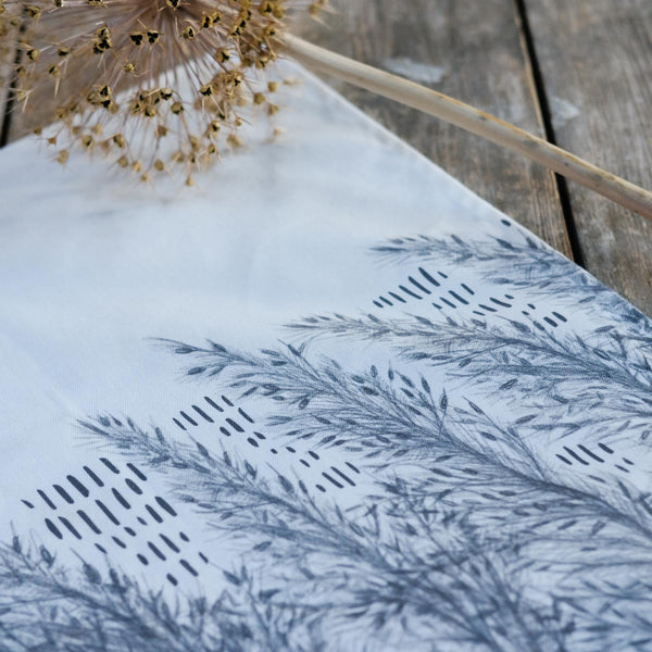   Snape Maltings Collection Slate Reed Design Cotton Tea Towel