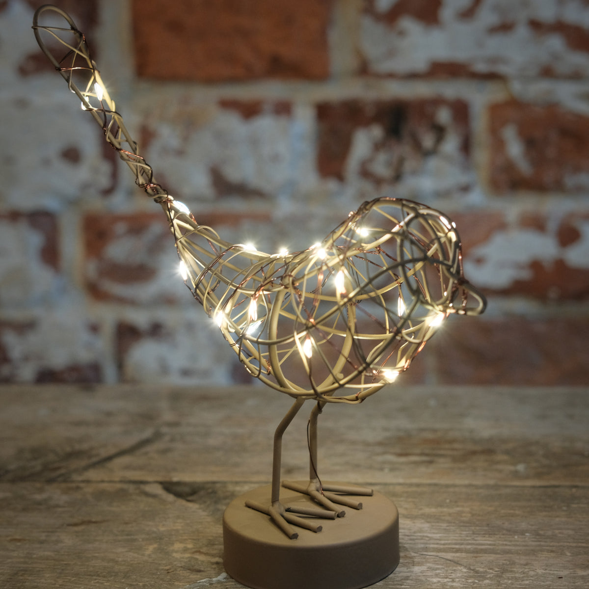 Battery Powered Copper Robin Table Light – Snape Maltings